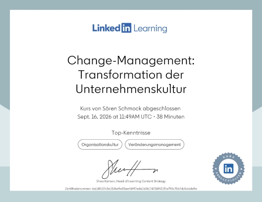 Change-Management: Transformation der Unternehmenskultur